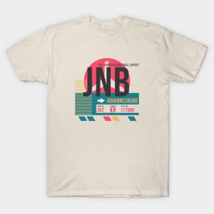 Johannesburg (JNB) Airport Code Baggage Tag T-Shirt